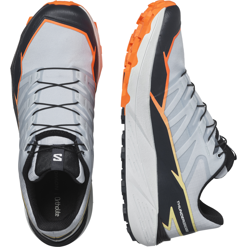 Salomon Mens Thundercross Heather/India Ink/Shocking Orange-3